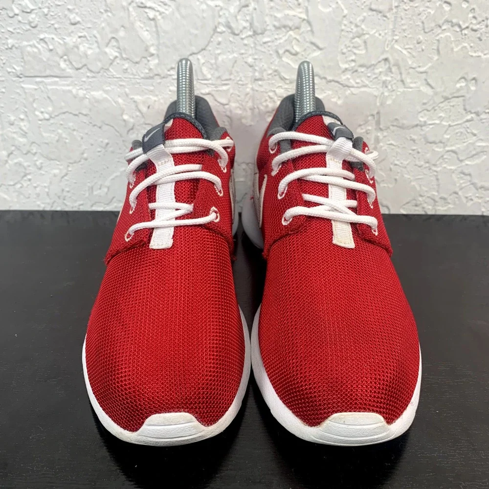 Nike Shoes Women 6.5 Roshe One Gym Red White GS Running Sneakers Kids 5Y